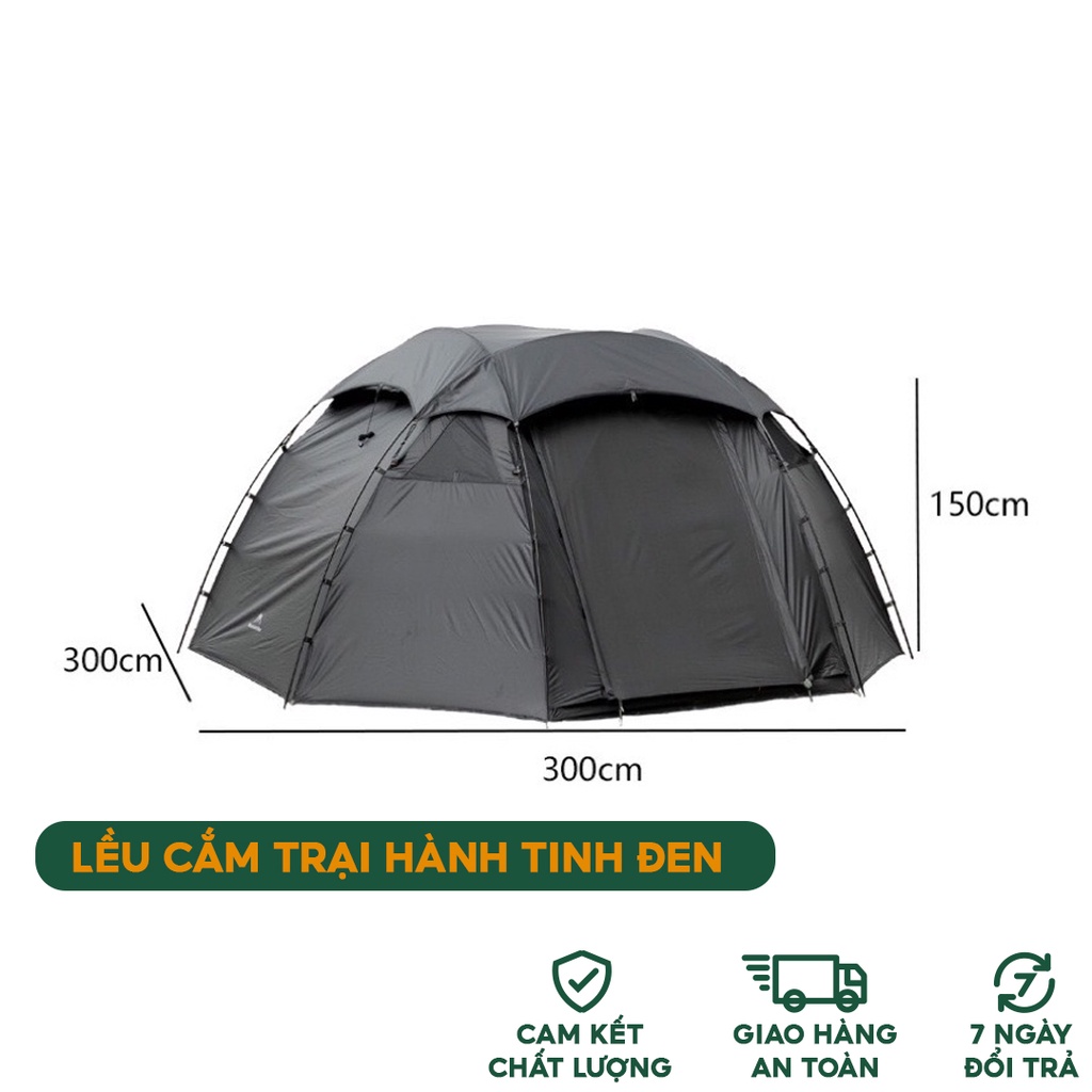 Lều Cắm Trại Hành Tinh Đen Mountainhiker Black Planet