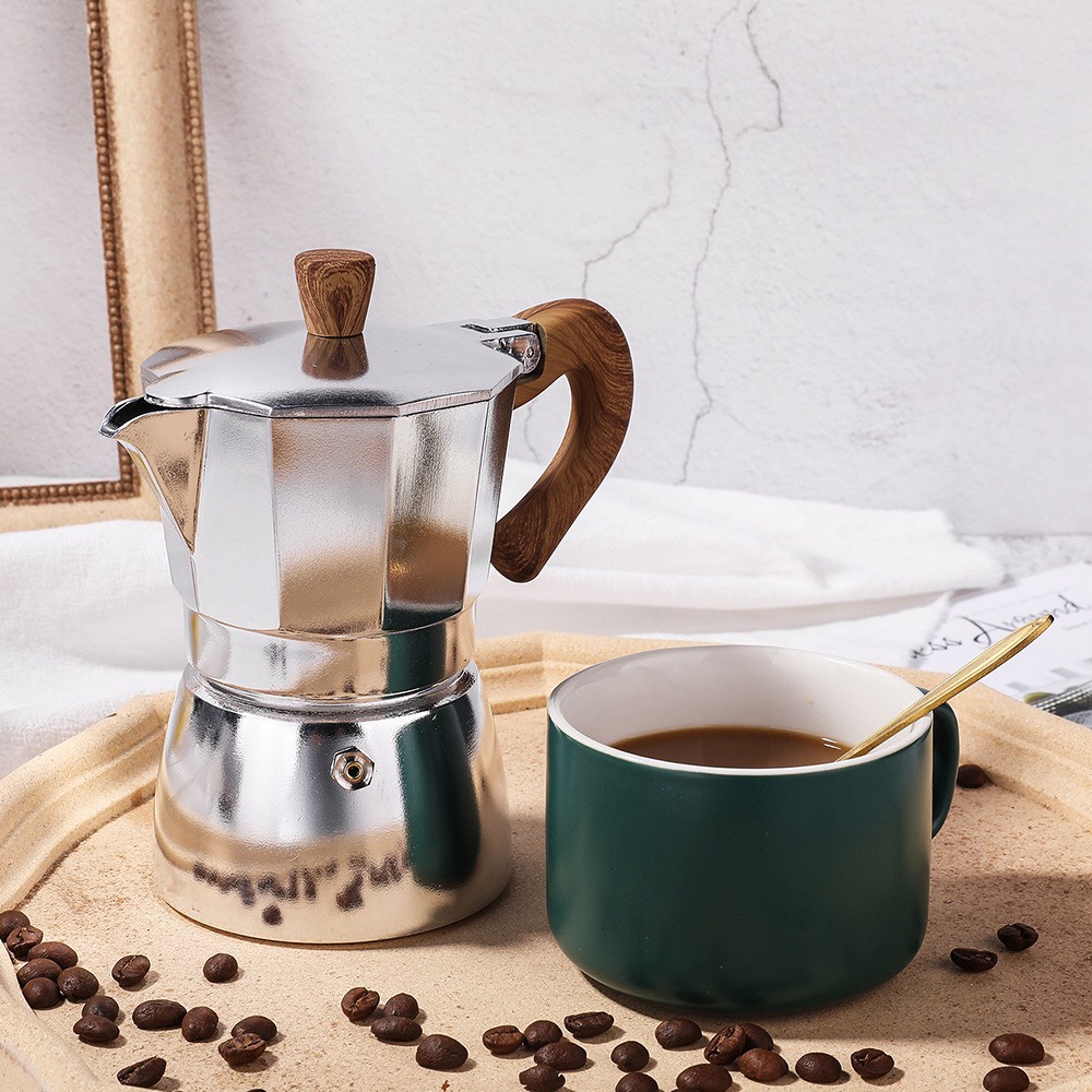 Bình Pha Cà Phê Dã Ngoại MOKA POT Blue