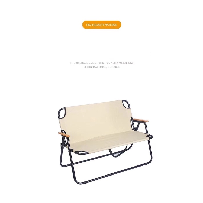 Ghế xếp đôi có tựa lưng khung hợp kim Double Folding Chair