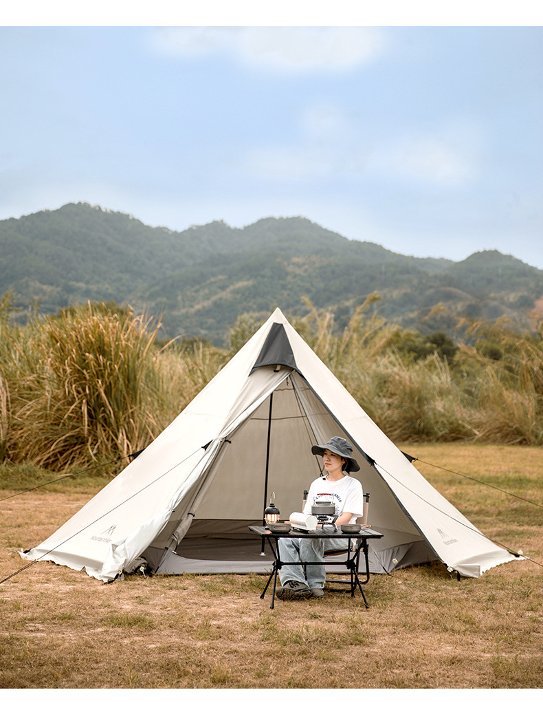 Lều kim tự tháp gấp gọn chính hãng Mountainhiker dùng 4-6 người, Tặng kèm thảm chống thấm