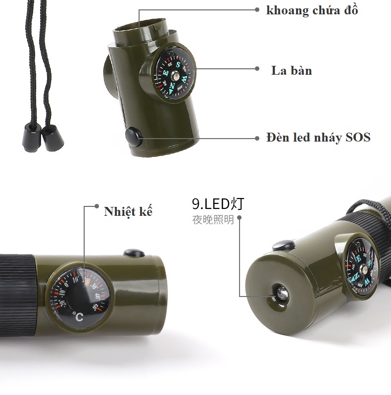 Dụng Cụ Cứu Sinh Đa Năng - Dụng Cụ Sinh Tồn - Vật Dụng Dã Ngoại ,Trekking,Thám hiểm,Leo núi