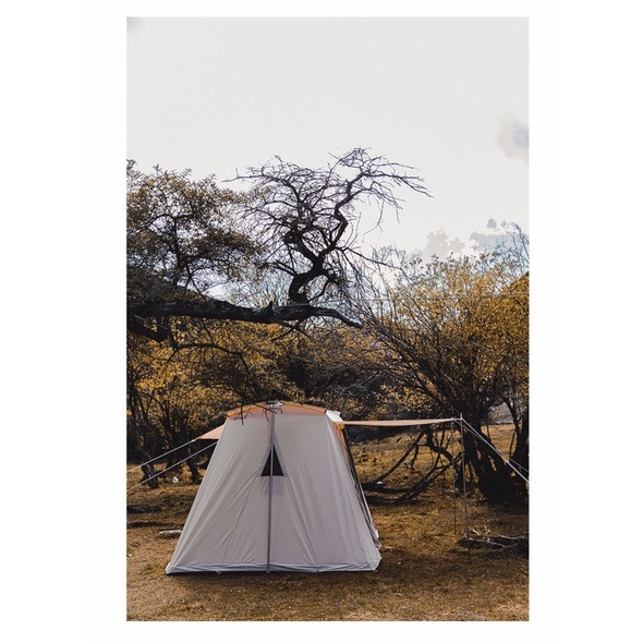 Lều cắm trại Glamping Mountainhiker có mái hiên kích thước 3m x 3m thích hợp 5 – 8 người