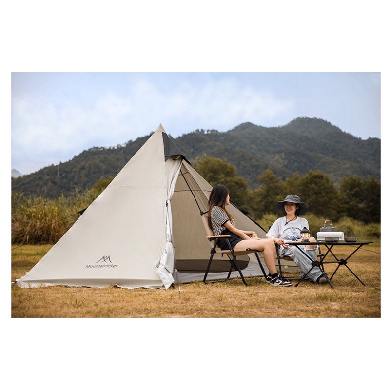 Lều kim tự tháp gấp gọn chính hãng Mountainhiker dùng 4-6 người, Tặng kèm thảm chống thấm
