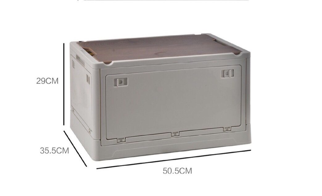 Thùng Chứa Đồ Kết Hợp Bàn Đa Năng Gấp Gọn Màu Xanh BA011