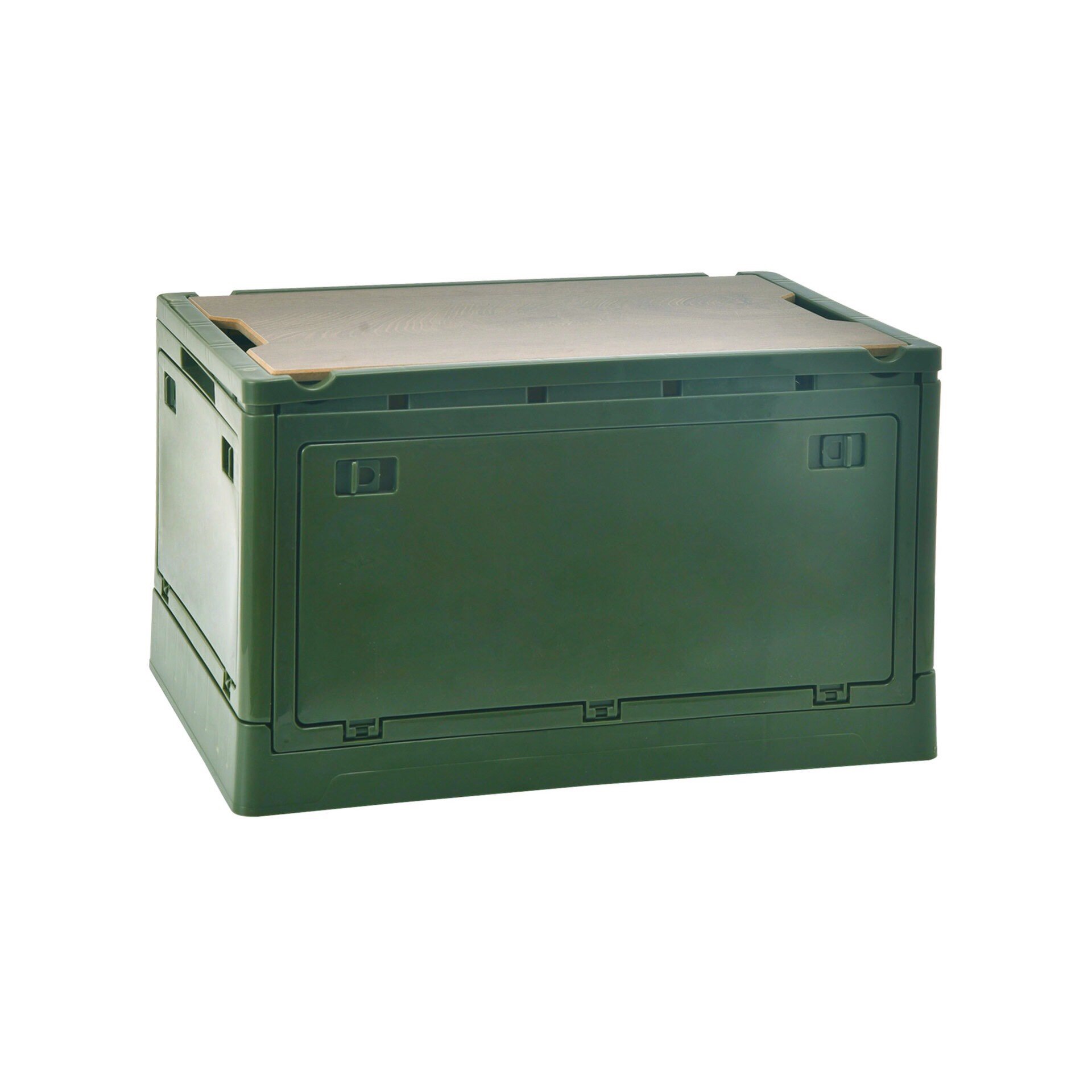Thùng Chứa Đồ Kết Hợp Bàn Đa Năng Gấp Gọn Màu Xanh BA011