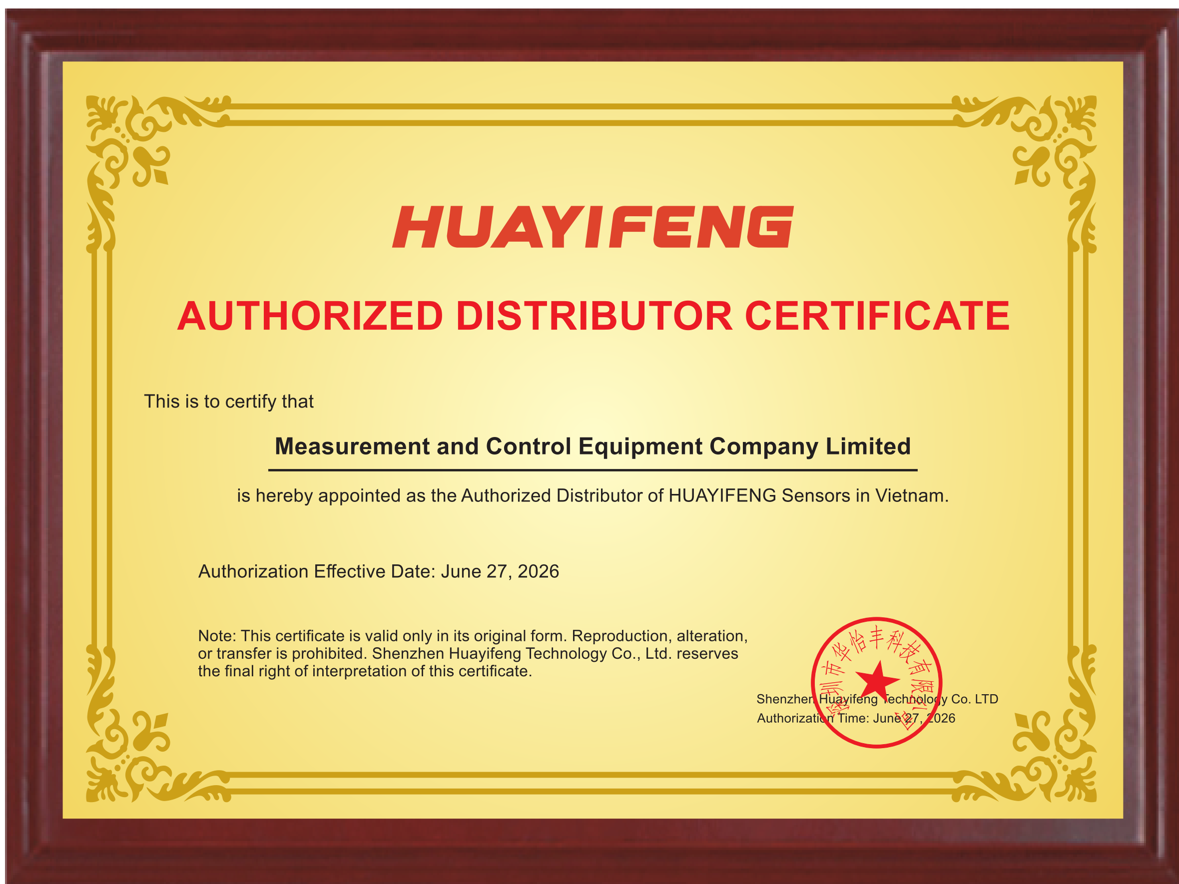 Huayifeng Việt Nam – Đại diện phân phối cảm biến công nghiệp Huayifeng tại Việt Nam
