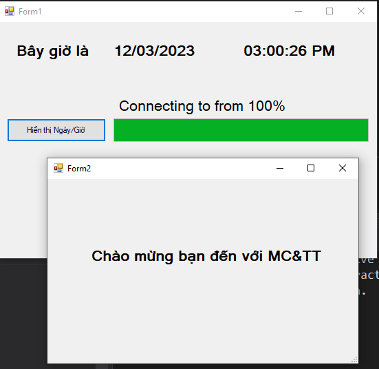 Bài 7 Lập trình C Winform Cách dùng ProgressBar Timer trong C Winforms MC&TT Co., Ltd