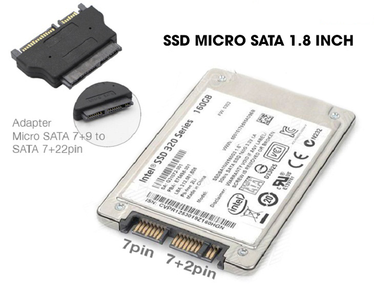 SSD Micro SATA hay SSD 1.8 inch