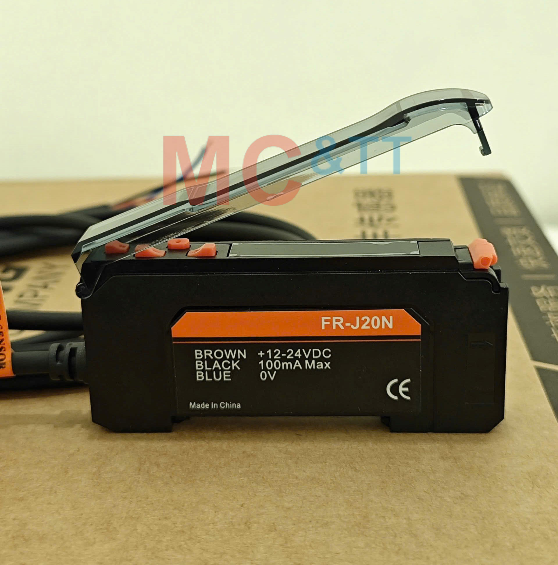 Bộ khuếch đại sợi quang hiển thị kép NPN 24VDC Huayifeng FR-J20N