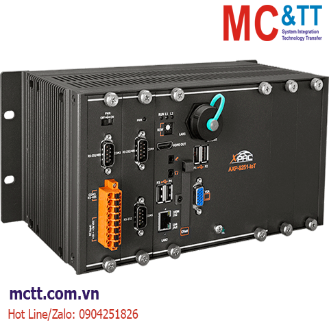 Bộ lập trình nhúng Windows PAC với CPU i5-8365UE Win10 IoT + 2 khe cắm module I/O ICP DAS AXP-9251-IoT CR