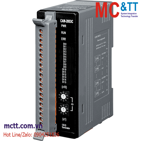 Module CANopen Slave 14 kênh DI ICP DAS CAN-2053C CR