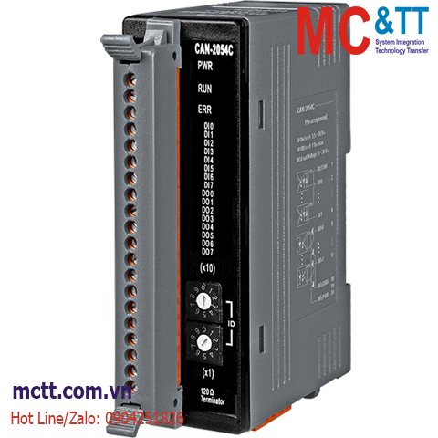 Module CANopen Slave 8 kênh DI + 8 kênh DO ICP DAS CAN-2054C CR