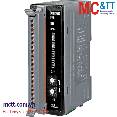 Module DeviceNet Slave 8 kênh DI + 8 kênh DO ICP DAS CAN-2054D CR