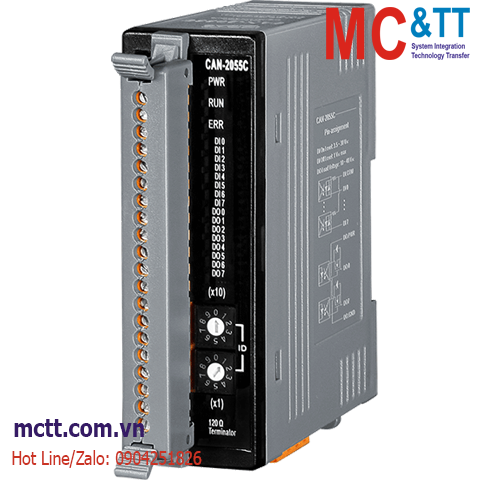 Module CANopen Slave 8 kênh DI + 8 kênh DO ICP DAS CAN-2055C CR