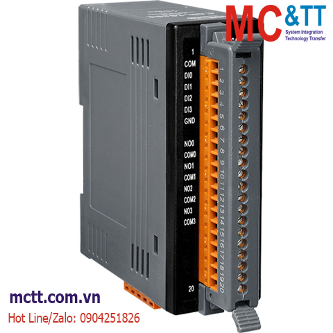 Module CANopen Slave 4 kênh DI + 4 kênh Relay ICP DAS CAN-2060C CR