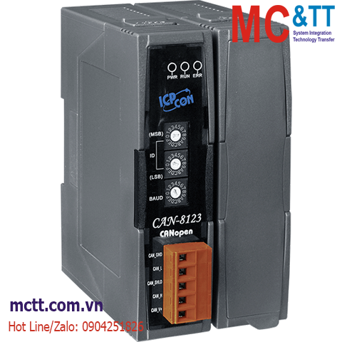 Module CANopen 1 khe cắm module I/O ICP DAS CAN-8123-G CR