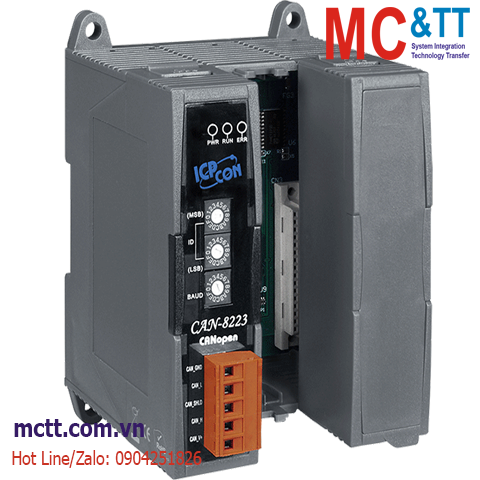 Module CANopen 2 khe cắm module I/O ICP DAS CAN-8223-G CR