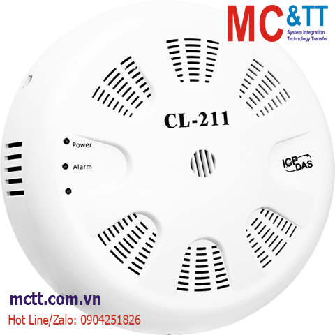 Module Data Logger đo độ bụi PM2.5 + đo CO + nhiệt độ + độ ẩm RS-485 Modbus RTU ICP DAS CL-211 CR