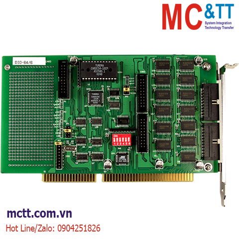 Card ISA 32 kênh vào/ra số DI/DO + 6 kênh Timer/Counter/Frequency ICP DAS DIO-64/6 CR