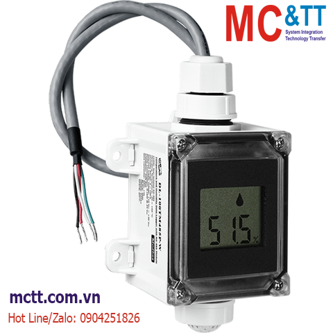 Module đo và hiển thị nhiệt độ + độ ẩm RS-485 Modbus RTU ICP DAS DL-100TM485P-W CR