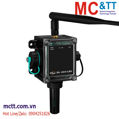 Module đo và hiển thị nhiệt độ – độ ẩm – nhiệt độ bầu ướt LoRa Modbus TCP ICP DAS DL-101S-LRS CR