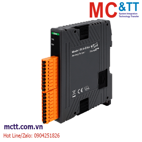 Module EtherCAT 4 kênh đầu ra tương tự AO ICP DAS EC4-DA4 CR