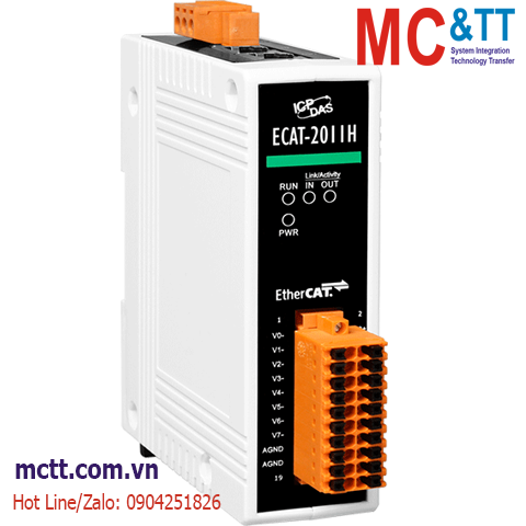 Module EtherCAT Slave 8/16 kênh đầu vào tương tự AI ICP DAS ECAT-2011H CR