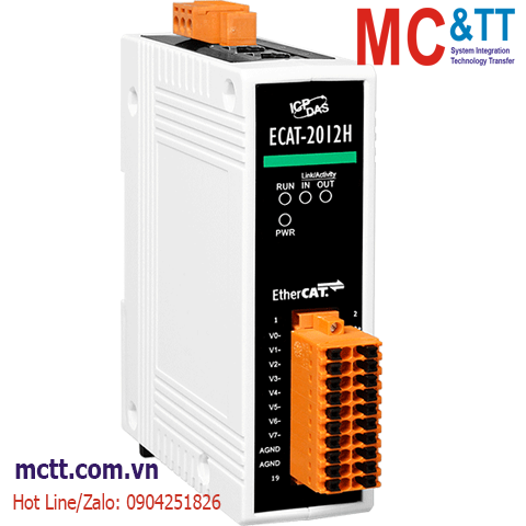 Module EtherCAT Slave 8/16 kênh đầu vào tương tự AI ICP DAS ECAT-2012H CR