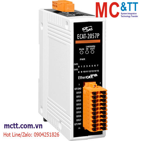 Module EtherCAT Slave 16 kênh đầu ra số DO ICP DAS ECAT-2057P CR
