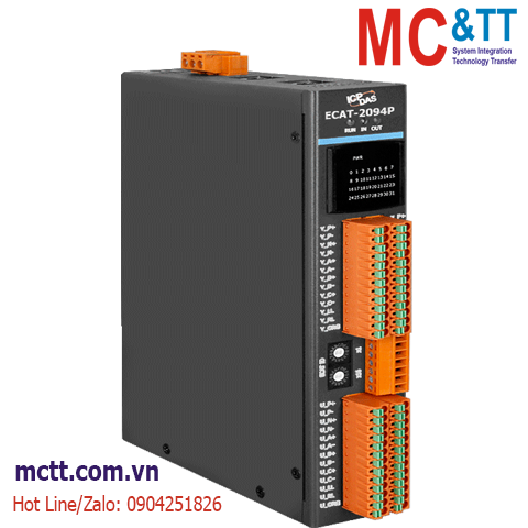 Module EtherCAT Slave điều khiển 4 trục động cơ bước ICP DAS ECAT-2094P CR
