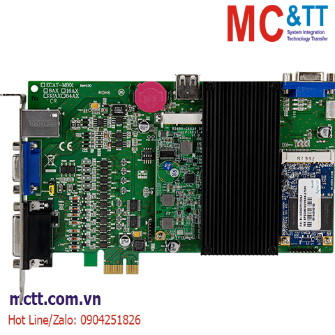 Card PCI Express EtherCAT Master 32-axis ICP DAS ECAT-M801-32AX CR