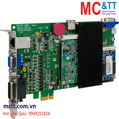 Card PCI Express EtherCAT Master 64-axis ICP DAS ECAT-M808-64AX CR