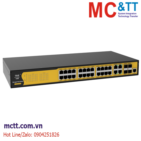 Switch công nghiệp quản lý 4 cổng Gigabit Ethernet + 4 cổng Gigabit SFP + 24 cổng Ethernet Four-Faith F-SW1032
