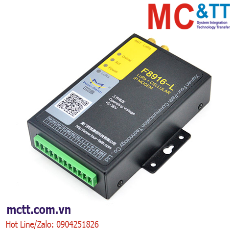 Modem công nghiệp LoRa + GPRS/WCDMA/LTE IP Four-Faith F8916-L