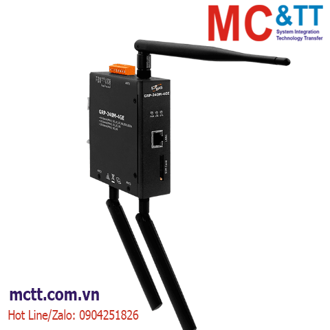 Modem/Router công nghiệp GSM/WCDMA(3G)/LTE(4G) + Ethernet/Serial ICP DAS GRP-240M-4GE CR