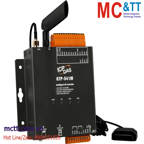 Bộ điều khiển SMS/GPRS/WCDMA (3G)/LTE (4G) + GPS ICP DAS GTP-541M CR