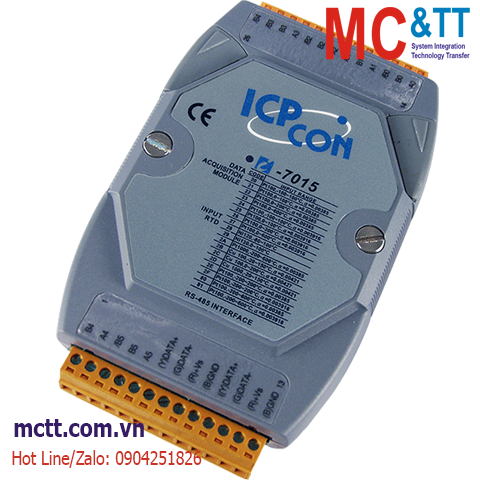 Module RS-485 DCON 6 kênh đầu vào RTD ICP DAS I-7015-G CR