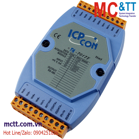 Module RS-485 DCON 8 kênh đầu vào tương tự AI ICP DAS I-7017F CR