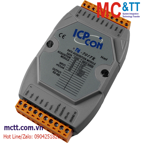 Module RS-485 DCON 8 kênh đầu vào tương tự AI ICP DAS I-7017R-G CR