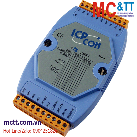 Module RS-485 DCON 14 kênh đầu vào số DI ICP DAS I-7041 CR