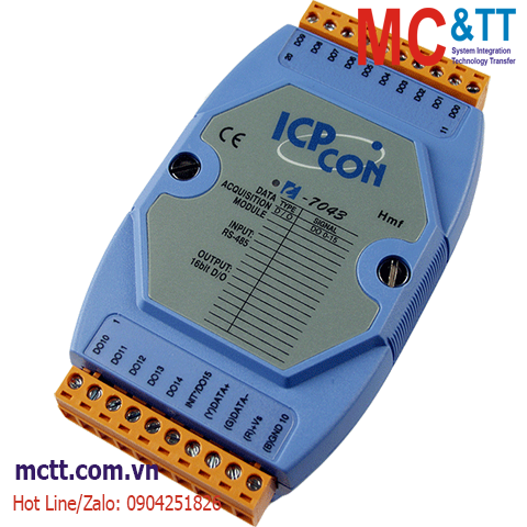 Module RS-485 DCON 16 kênh đầu ra số DO ICP DAS I-7043 CR
