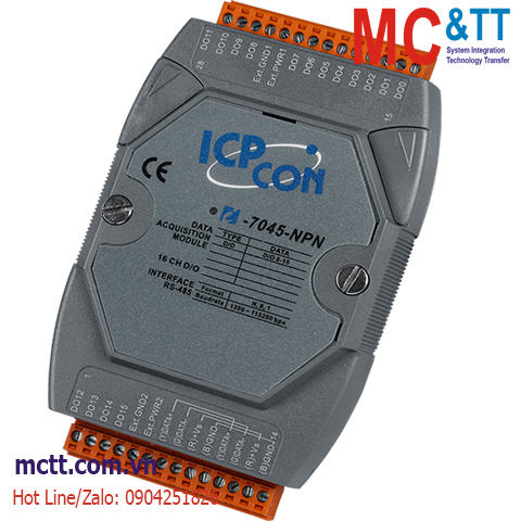Module RS-485 DCON 16 kênh đầu ra số DO ICP DAS I-7045-NPN-G CR