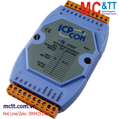 Module RS-485 DCON 8 kênh đầu vào số DI AC/DC ICP DAS I-7058 CR