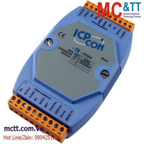 Module RS-485 DCON 2 kênh đầu vào Counter/Frequency ICP DAS I-7080 CR