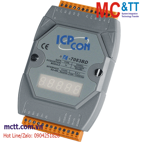 Module RS-485 DCON 3 trục đầu vào Encoder/Counter ICP DAS I-7083BD-G CR