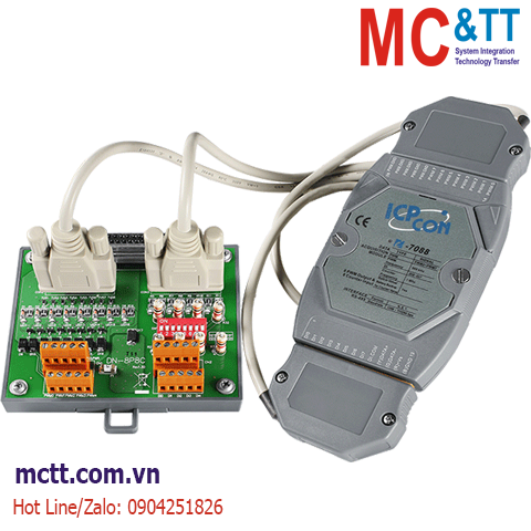 Module RS-485 DCON 8 kênh đầu vào bộ đếm tốc độ cao HSC+8 kênh đầu ra PWM ICP DAS I-7088-G/S CR