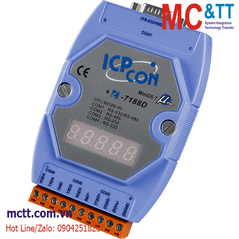 Bộ lập trình nhúng ROM-DOS PAC CPU 80188-40 ICP DAS I-7188D/DOS/512 CR