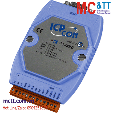 Bộ lập trình nhúng MiniOS7 PAC với CPU 80188-20 ICP DAS I-7188XC-512 CR