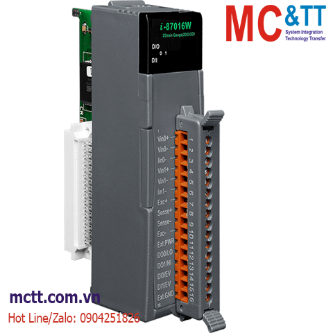 Module 2 kênh đầu vào biến dạng (Strain Gauge) ICP DAS I-87016W-G CR