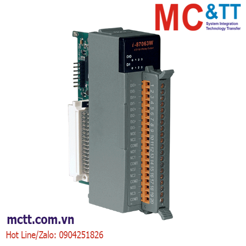 Module 4 kênh đầu ra Relay + 4 kênh DI ICP DAS I-87063W-G CR